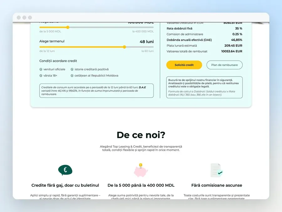 Top Leasing & Credit — Главная страница